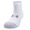 White-Steel Grey - Front - Under Armour Mens HeatGear Socks