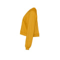 Mustard Yellow Heather - Side - Bella + Canvas Womens-Ladies Fleece
