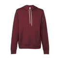 Maroon - Front - Bella + Canvas Unisex Adult Polycotton Pullover Hoodie