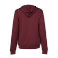 Maroon - Back - Bella + Canvas Unisex Adult Polycotton Pullover Hoodie
