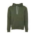 Military Green - Front - Bella + Canvas Unisex Adult Polycotton Pullover Hoodie