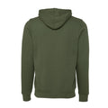 Military Green - Back - Bella + Canvas Unisex Adult Polycotton Pullover Hoodie