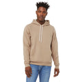 Tan - Back - Bella + Canvas Unisex Adult Polycotton Pullover Hoodie