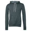 Slate Heather - Front - Bella + Canvas Unisex Adult Polycotton Pullover Hoodie
