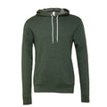 Forest Green Heather - Front - Bella + Canvas Unisex Adult Polycotton Pullover Hoodie