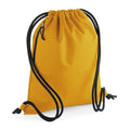 Mustard Yellow - Front - Bagbase Unisex Adult Recycled Drawstring Bag