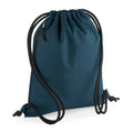 Petrol Blue - Front - Bagbase Unisex Adult Recycled Drawstring Bag