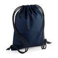 Navy - Front - Bagbase Unisex Adult Recycled Drawstring Bag