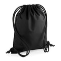 Black - Front - Bagbase Unisex Adult Recycled Drawstring Bag