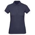 Navy - Front - B&C Womens-Ladies Inspire Polo Shirt
