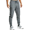 Light Grey Heather-Onyx - Back - Under Armour Mens Rival Jogging Bottoms