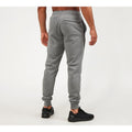 Light Grey Heather-Onyx - Close up - Under Armour Mens Rival Jogging Bottoms