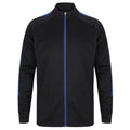Navy-Royal Blue - Front - Finden & Hales Womens-Ladies Track Top