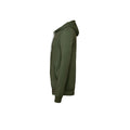 Military Green - Side - Bella + Canvas Unisex Adult Fleece Full Zip Hoodie