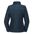 French Navy - Side - Russell Womens-Ladies Cross Padded Jacket