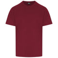 Burgundy - Front - PRO RTX Adults Unisex T-Shirt