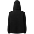 Black - Back - TriDri Womens-Ladies Sherpa Fleece Quarter Zip Hoodie