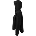 Black - Side - TriDri Womens-Ladies Sherpa Fleece Quarter Zip Hoodie