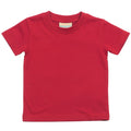 Red - Front - Larkwood Baby-Childrens Crew Neck T-Shirt - Schoolwear