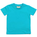 Turquoise - Front - Larkwood Baby-Childrens Crew Neck T-Shirt - Schoolwear
