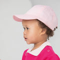 Pale Pink - Side - Larkwood Baby Unisex Toddler Baseball Cap