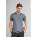 Charcoal - Side - Henbury Mens HiCool Performance T-Shirt