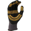 Grey-Black-Yellow - Back - Stanley Unisex Adult Gripper Razor Thread Safety Gloves