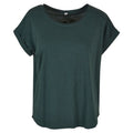 Bottle Green - Front - Build Your Brand Womens-Ladies Long Slub T-Shirt