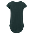 Bottle Green - Back - Build Your Brand Womens-Ladies Long Slub T-Shirt