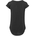 Black - Back - Build Your Brand Womens-Ladies Long Slub T-Shirt