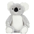 Grey-White - Front - Mumbles Printme Koala Plush Toy