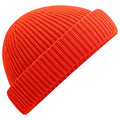 Fire Red - Front - Beechfield Unisex Adult Harbour Fisherman Beanie