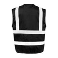 Black - Back - SAFE-GUARD by Result Unisex Adult Security Vest