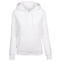 White - Front - Build Your Brand Womens-Ladies Organic Hoodie