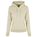 Soft Yellow - Front - Build Your Brand Womens-Ladies Organic Hoodie