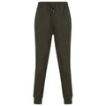 Olive Green - Front - Tombo Unisex Adult Athleisure Jogging Bottoms