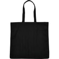 Black - Front - Build Your Brand Canvas Tote Bag