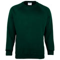 Bottle Green - Front - Maddins Kids Unisex Coloursure Crew Neck Sweatshirt - Schoolwear