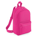 Fuchsia - Front - Bagbase Essential Fashion Mini Backpack