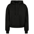 Black - Front - Build Your Brand Womens-Ladies Organic Oversized Hoodie