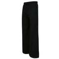 Black - Side - Skinni Fit Womens-Ladies Sustainable Wide Leg Jogging Bottoms