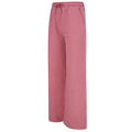 Dusky Pink - Side - Skinni Fit Womens-Ladies Sustainable Wide Leg Jogging Bottoms