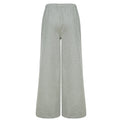 Heather Grey - Back - Skinni Fit Womens-Ladies Sustainable Wide Leg Jogging Bottoms