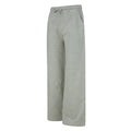 Heather Grey - Side - Skinni Fit Womens-Ladies Sustainable Wide Leg Jogging Bottoms