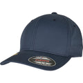 Navy - Front - Yupoong Unisex Adult Flexfit Recycled Polyester Baseball Cap