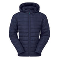 Navy - Front - 2786 Mens Delmont Recycled Padded Jacket
