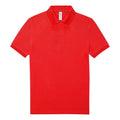 Red - Front - B&C Mens Polo Shirt
