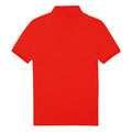 Red - Back - B&C Mens Polo Shirt