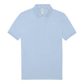 Blush Blue - Front - B&C Mens Polo Shirt
