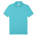 Meta Turquoise - Front - B&C Mens Polo Shirt
